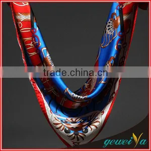 Satin Printed Aborigine Style Nationality Handkerchief Scarf thumbnail-3