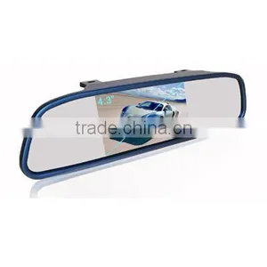 3.5 Inch TFT LCD Parking Mirror Monitor Dual Video Input Car Parking Sensor Set in the Mirror thumbnail-4