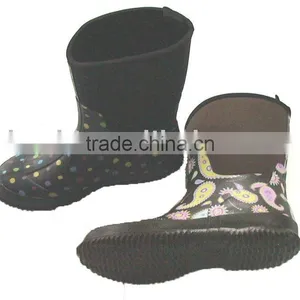 Ladies Hot Selling Neoprene Garden Boots/Top Quality Knee Boots thumbnail-1