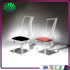 Manufacturer Wedding Chair Acrylic Dining Chair Fabric Cover Chair thumbnail-1