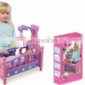 Charming Design Pretend Sweeting Grade Baby Strawberry Rocking Bed Toys Without Doll thumbnail-5