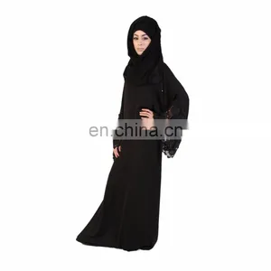 Hot Selling Turkish Design Denim Muslim Abaya,Muslim Long Maxi Dress,Long Girls Maxi thumbnail-2