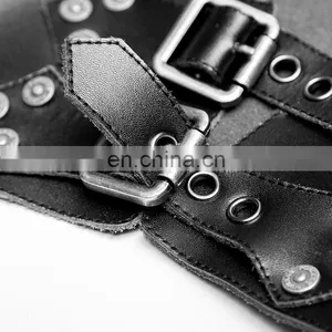 Punk Rave Men's Hard Leather Underbust Harness S-205 thumbnail-5