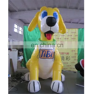 Customized Outdoor Advertising Cartoon Yellow Dog Animal Costume Inflatable thumbnail-1
