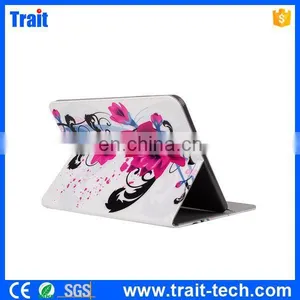 Beautiful Lotus Pattern Card Slots Flip Stand TPU+ PU Leather Case for Samsung Galaxy Tab S2 8.0 T710 thumbnail-3
