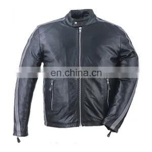 HMB-0405D LEATHER MOTORBIKE JACKETS MOTORCYCLE BIKER COATS thumbnail-2