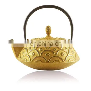 Japanese China Cast Iron Teapot thumbnail-1