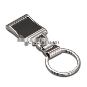 High End Metal Pearl Nickel Plate Square Shape Keychain thumbnail-2