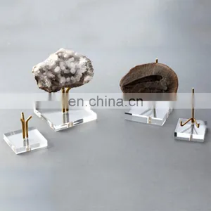 Custom Acrylic Easel Stand With Cooper Metal Support thumbnail-1
