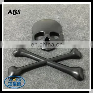 3D Skull Metal Car Motorcycle Sticker Label Skull Emblem Badge thumbnail-4
