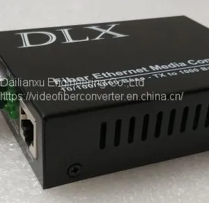 HD IP Camera to Fiber Converter Gigabit Ethernet Fiber Optic Transmitter and Receiver Single Port Fiber Media Converter thumbnail-4