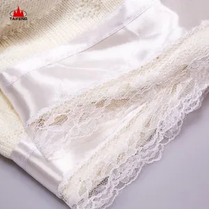 Baby Sweater and Baby Blanket Suits Long Sleeve Lace Baby Shawl thumbnail-4