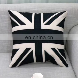 I@home Simple Modern Geometric Series Car Print Linen Sofa Pillow Cushion Cover thumbnail-5