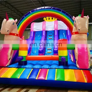 China Manufacturer Commercial Air Inflatable Bouncer Slide Inflatable Jumping Slide For Festival thumbnail-5