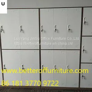 4 Door Steel Locker H1850XW900XD400mm Metal Furniture Wardrobe Storage Cabinet thumbnail-2