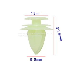 180pcs Plastic Rivet Fasteners, Yellow Automotive Nylon Fixed Parts thumbnail-2