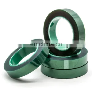 Silicone Pressure Sensitive Adhesive Green PET High Temperature Masking thumbnail-5