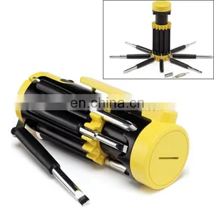Outdoor Useful Multifunctional 8-in-1 Screwdriver With Strong Flashlight Tool thumbnail-1