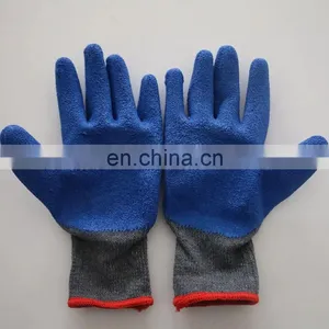 Industrial Seamless Mechanic Work Safety Labor Working Cut Resistant Protective 13G Red Polyester Hand Gloves thumbnail-4