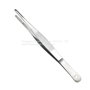 Tweezer Handle Non Slip Pointed/curved Stainless Steel Precision Stiffening Forceps 430 Material Quality thumbnail-5
