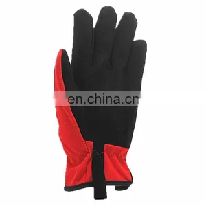 Household Wear-resisting Red Garden Hand Labor Protective Work Safety Gardening Gloves For Women thumbnail-4