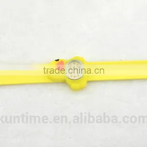 Yellow Duck Slap Watch With Silicone Strap for Girls thumbnail-6