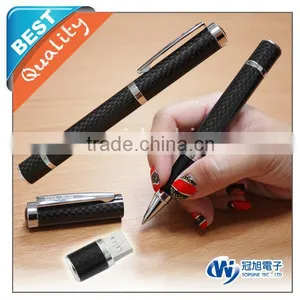 Carbon Fiber Fountain Pen With Promotional Ball Pen thumbnail-1