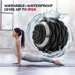 Wholesale Customized Logo Electronic Massage Ball, 4 Speeds Vibrating Massage Roller for Body Muscle Release ,USB Rechargeable thumbnail-4