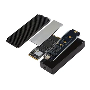 M2 Solid-State Drive Box Sata NVMe SSD Dual Protocol 10Gbps High Speed NVMe M.2 Portable Hard Drive Case SSD Enclosure thumbnail-3