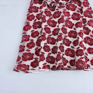 Women's Temperament Heavy Jacquard Pullover V-neck Bubble Sleeve Long Dress thumbnail-3