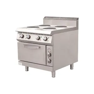 380V Commercial Electric 4 Round Hot Plates With Oven for Industrial Kitchens thumbnail-1