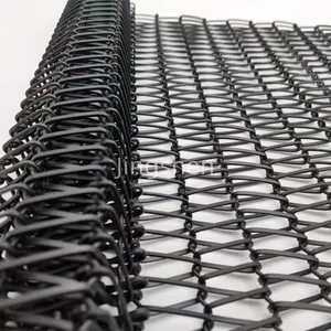 Decorative Metal Mesh Curtains, Woven Metal Flexible Mesh Curtains, Indoor Ceiling Curtains thumbnail-1
