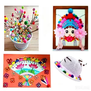 Factory Wholesale Price Custom High Elastic Polypropylene Acrylic Pompom Ball for DIY Kid's Educational Toys Clothing Accessries With CPC Test Report thumbnail-4