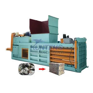 Large Waste Paper Box Compressor Plastic Bottle Pressing Machine Household Waste Disposal Baler EPC thumbnail-1