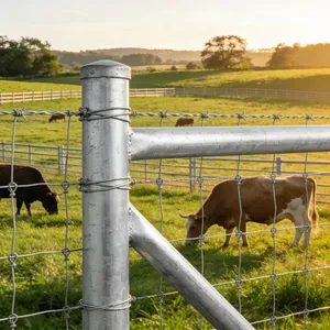 Adds Corrosion Animal Husbandry Factory Price Family Farming Wholesale Heavy Duty Cattle Farm Fence thumbnail-1