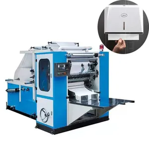 China Supplier 4 Lines V Fold Box Drawing Facial Tissue Paper Making Machine thumbnail-1