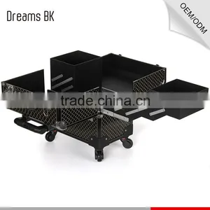 Guangzhou Factory Cheap Price Trolley Makeup Case With Trays thumbnail-5