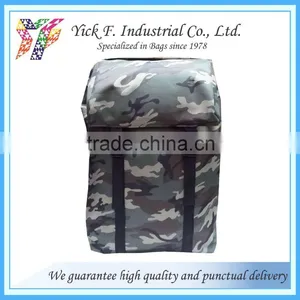 Drawstring Closure Military Green Camouflage 600D Polyester Large Backpack for Men thumbnail-1