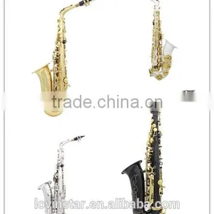 Hot Selling Saxophone Brass Material Coloured Gold White Silver Black Alto Saxophones thumbnail-1