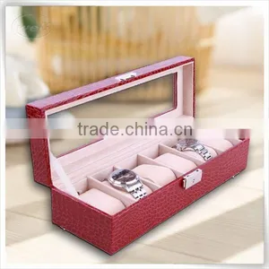 Luxury Design Alligator Leather Watch Display Box thumbnail-5