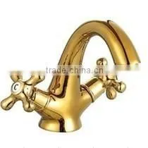 Wash Basin Mixer Tap Gold-plated Bathroom Faucet Golden Bathroom Faucet thumbnail-3