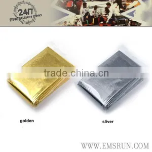 First Aid Rescue Produced Made of Aluminum Foil Emergency Blanket thumbnail-1