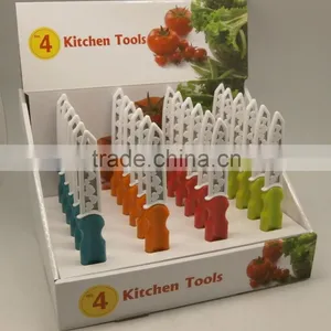 FLAT COLORFUL HANDLE KITCHEN GADGET, KITCHEN ACCESSORIES WITH DISPLAY BOX thumbnail-3