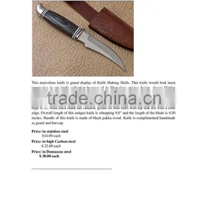 Hunting Knife Pakkawood Handle thumbnail-1