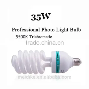 35W Full Spiral Mini Photo Studio Light Bulb Tricolor thumbnail-1