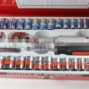40PCS 3/8"and 1/4" Metal Box Socket Set 2340AAM GS KING TOOLS Made in China thumbnail-2