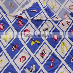Poplin Weave Woven Cotton Print Fabric for Girls Dresses 2016 thumbnail-3