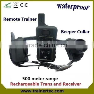Remote Control 500m Dog Hunting Beeper Electric Collars for Dogs thumbnail-2