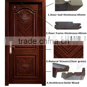 Hous Furnitur Cherry Entry Design Exterior Wood Doors thumbnail-3