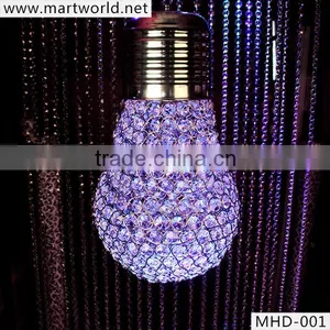 High Quality Lighting Crystal Bulb,crystal Hanging Bulb, Crystal Chandelier for Wedding Decoration(MHD-001) thumbnail-3